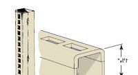 Retail Store Half Uprights