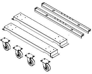 Casters for Retail Store Shelving