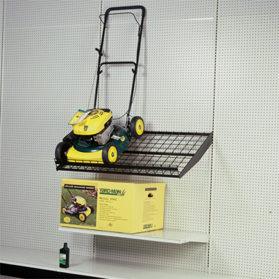 Retail Lawnmower Shelf